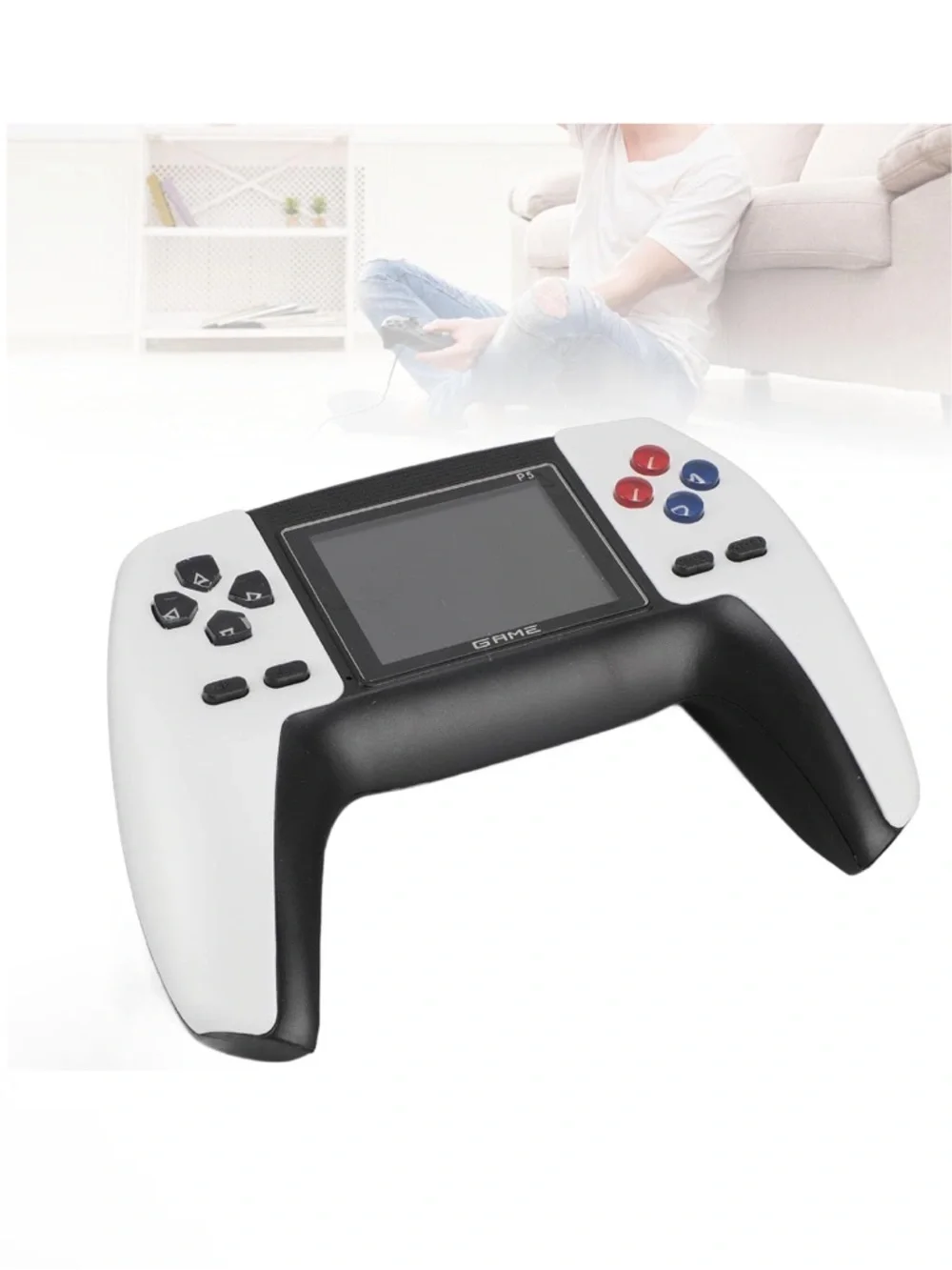 White and Black Handheld Gaming Console - Portable Retro Game Player